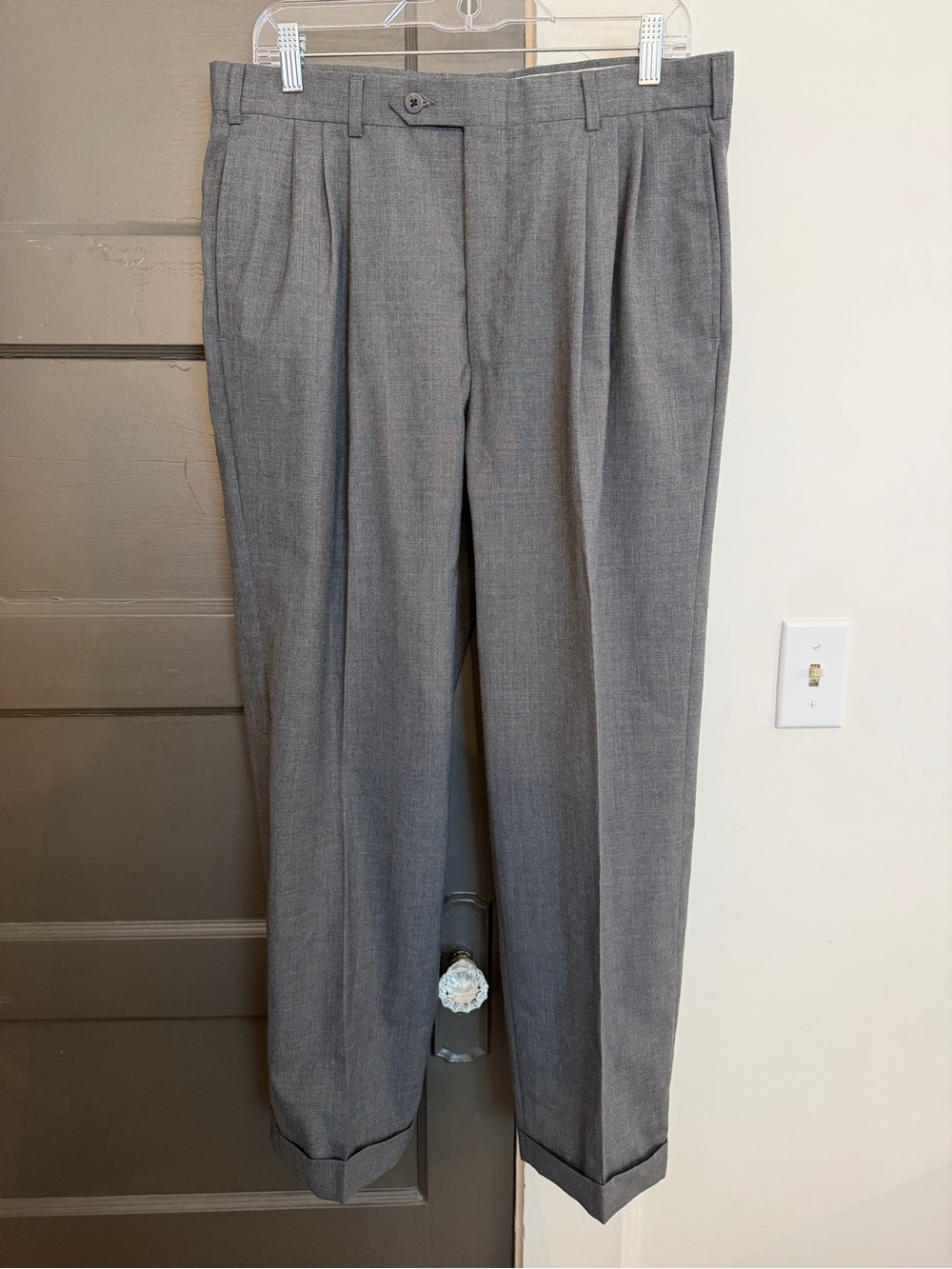 34x29 Vintage Wool Pleated Pant